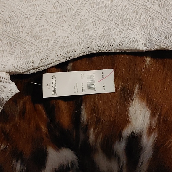 3/$25 Notations Petite Lace Shirt Sz PXS - Picture 5 of 5